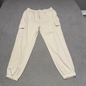 Vuori Boyfriend Cargo Sweatpant Women’s  Milkweed Heather Dreamknit Joggers L